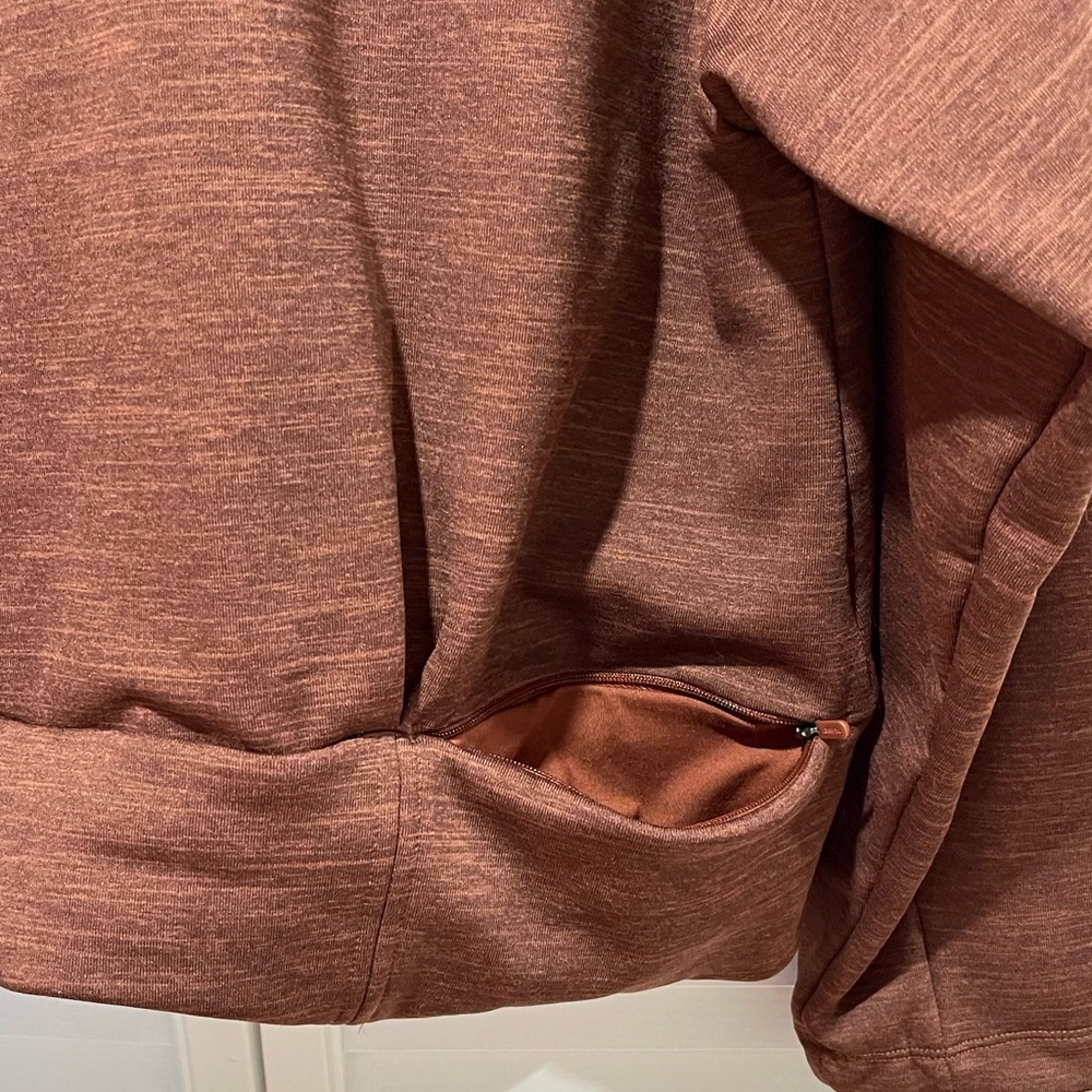 Athleta Half-Zip Pullover Sweatshirt in Brown - Picture 4 of 8